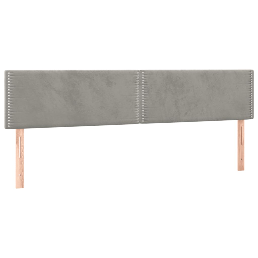 Okvir za krevet bez madraca svjetlosivi 120x190 cm baršunasti