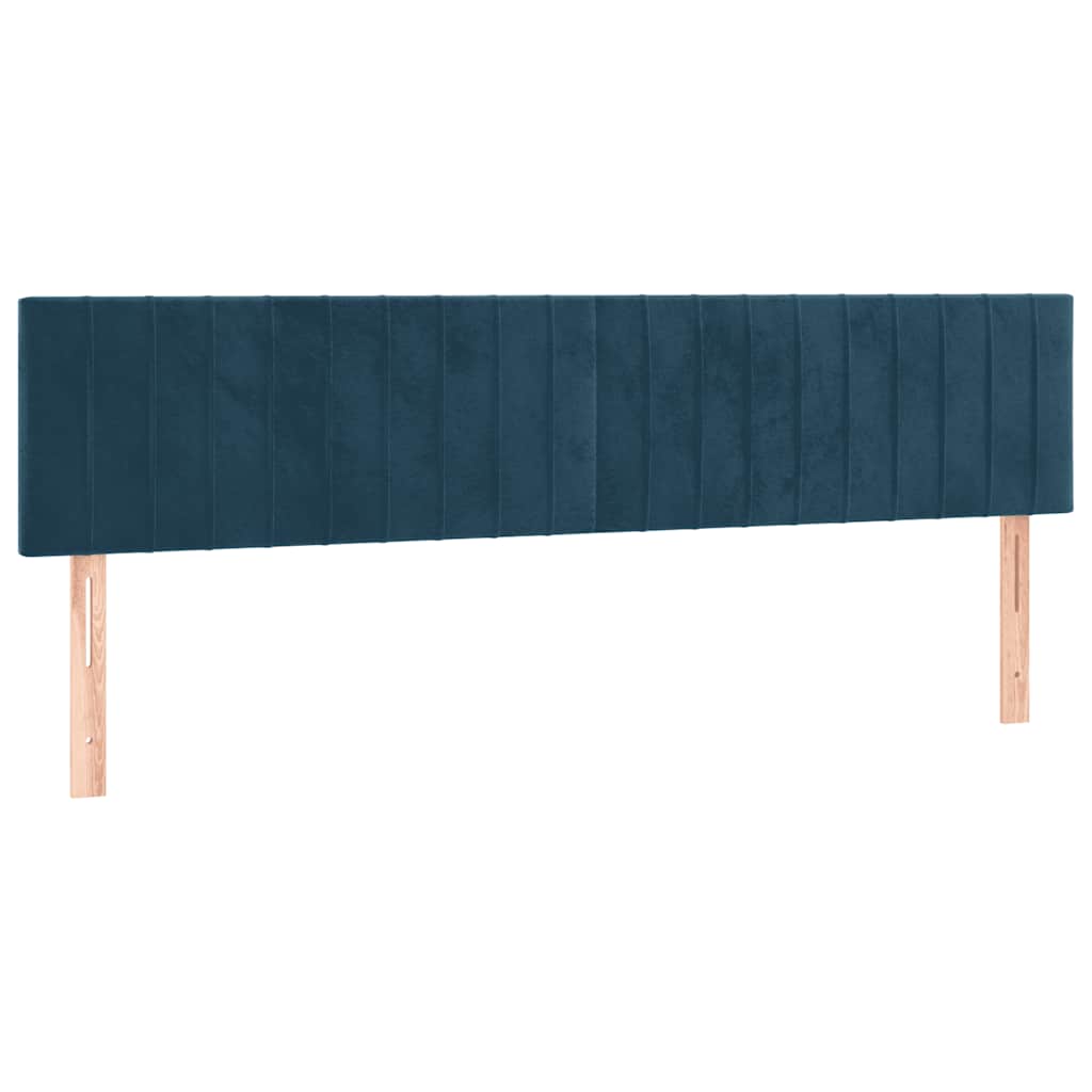 Okvir kreveta bez madraca tamnoplavi 120x190 cm baršunasti