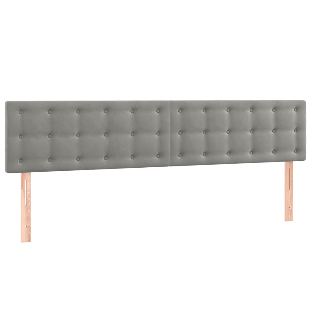 Okvir za krevet bez madraca svjetlosivi 120x190 cm baršunasti
