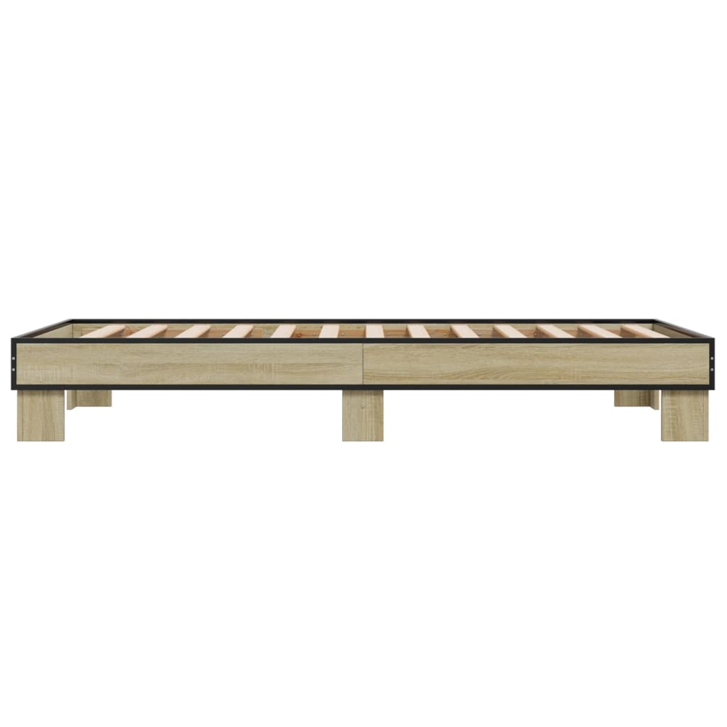 Okvir za krevet boja hrasta 75x190 cm od konstruiranog drva