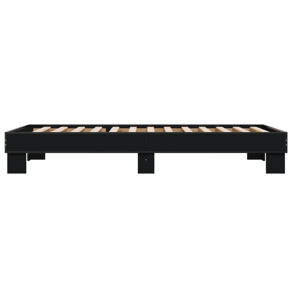 Okvir za krevet crni 90 x 190 cm od konstruiranog drva