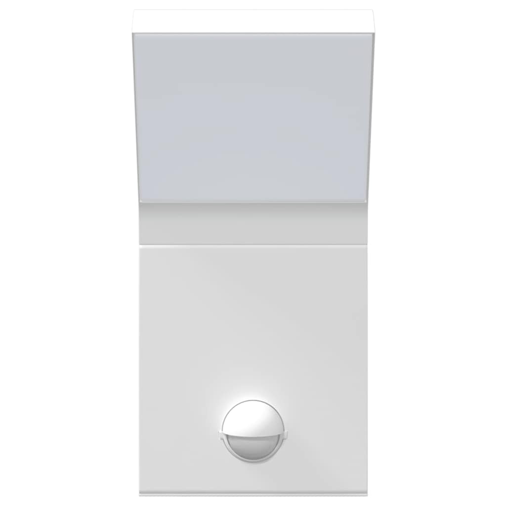 Vanjska LED zidne svjetiljke sa senzorom bijele aluminij