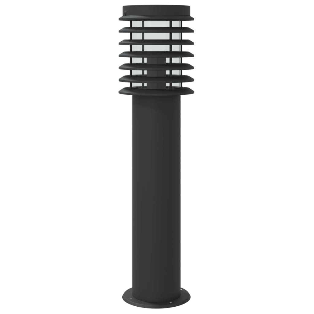 Vanjska podna svjetiljka sa senzorom crne 60 cm čelična