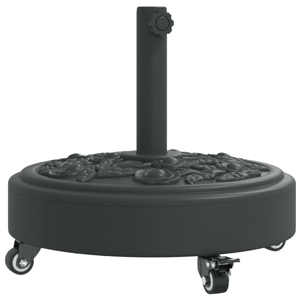 Baza suncobrana s kotačima za stupove Ø 38/48 mm 27 kg okrugla