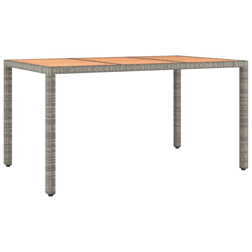5-dijelni vrtni bistro set od poliratana s jastucima sivi