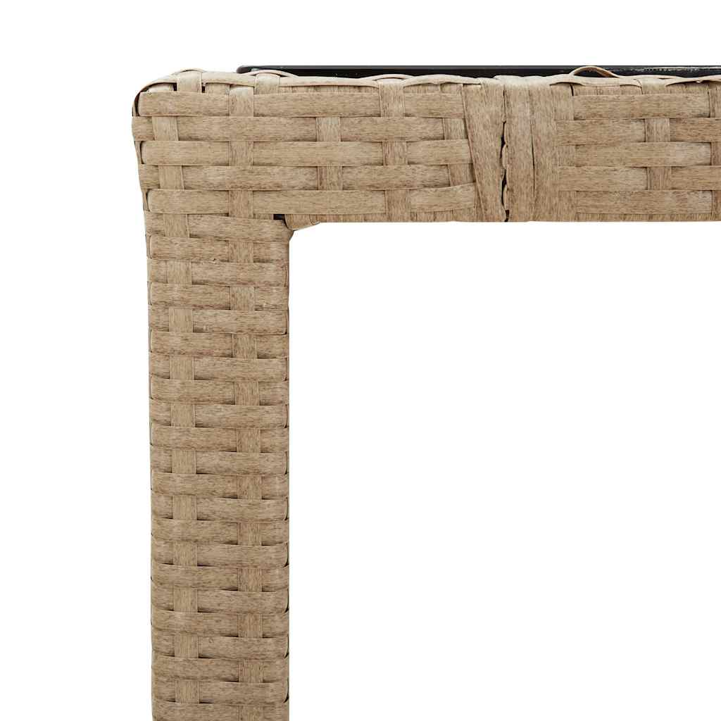 5-dijelni vrtni bistro set od poliratana s jastucima smeđi