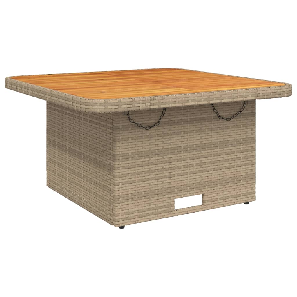 5-dijelni vrtni blagovaonski set od poliratana s jastucima bež