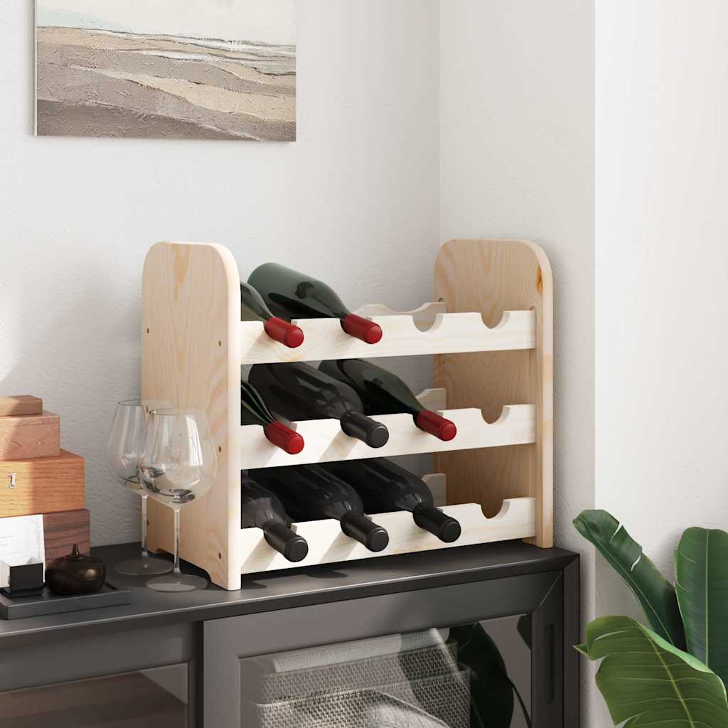 Stalak za vino 43 x 25 x 37 cm od masivne borovine