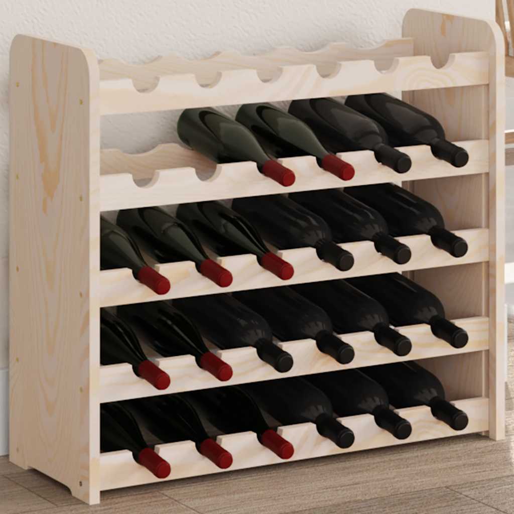 Stalak za vino 67,5 x 25 x 60 cm od masivne borovine