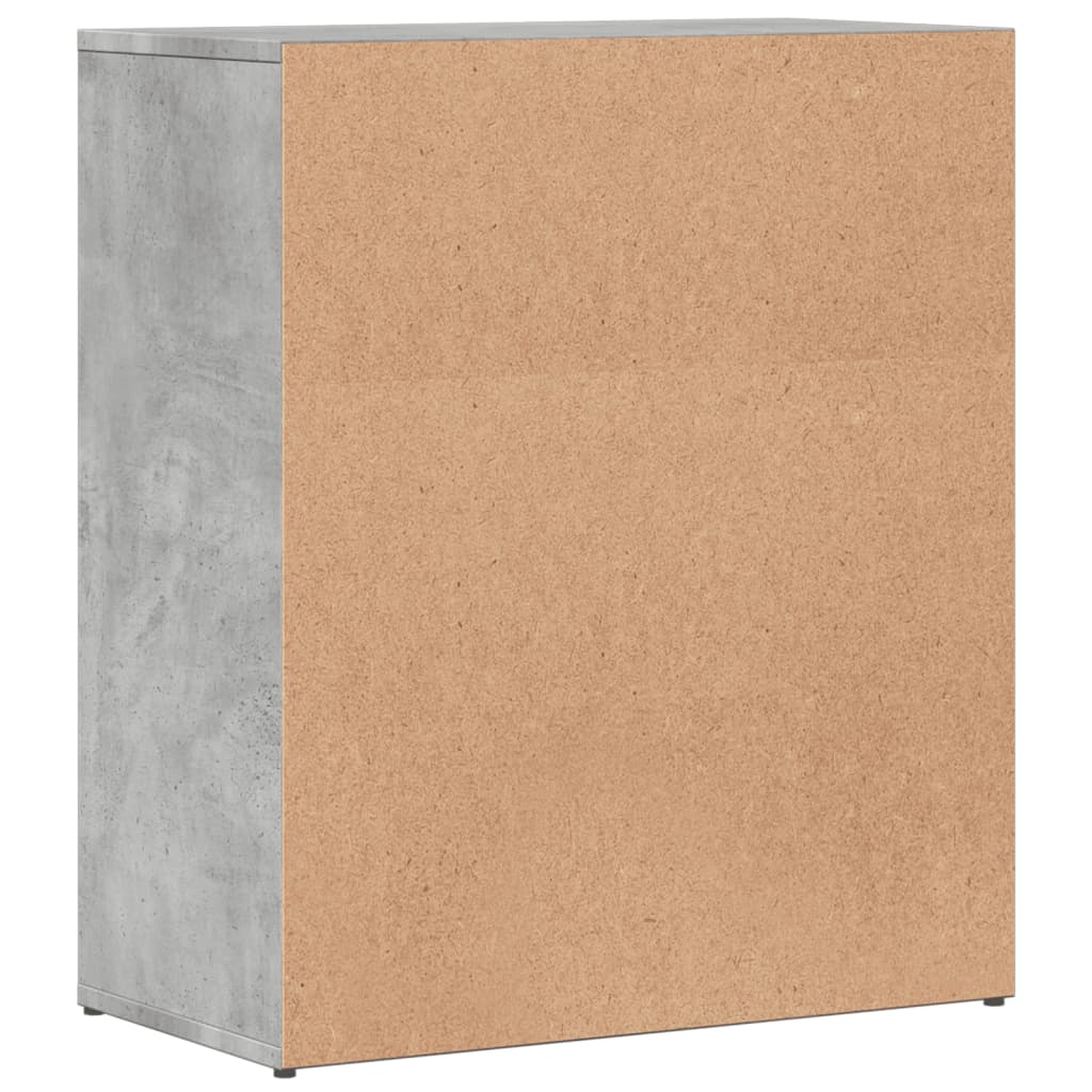 Komode 2 kom beton sive 60 x 31 x 70 cm od konstruiranog drva