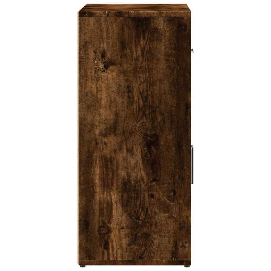 Komoda 2 kom dimljeni hrast 60x31x70 cm od konstruiranog drva