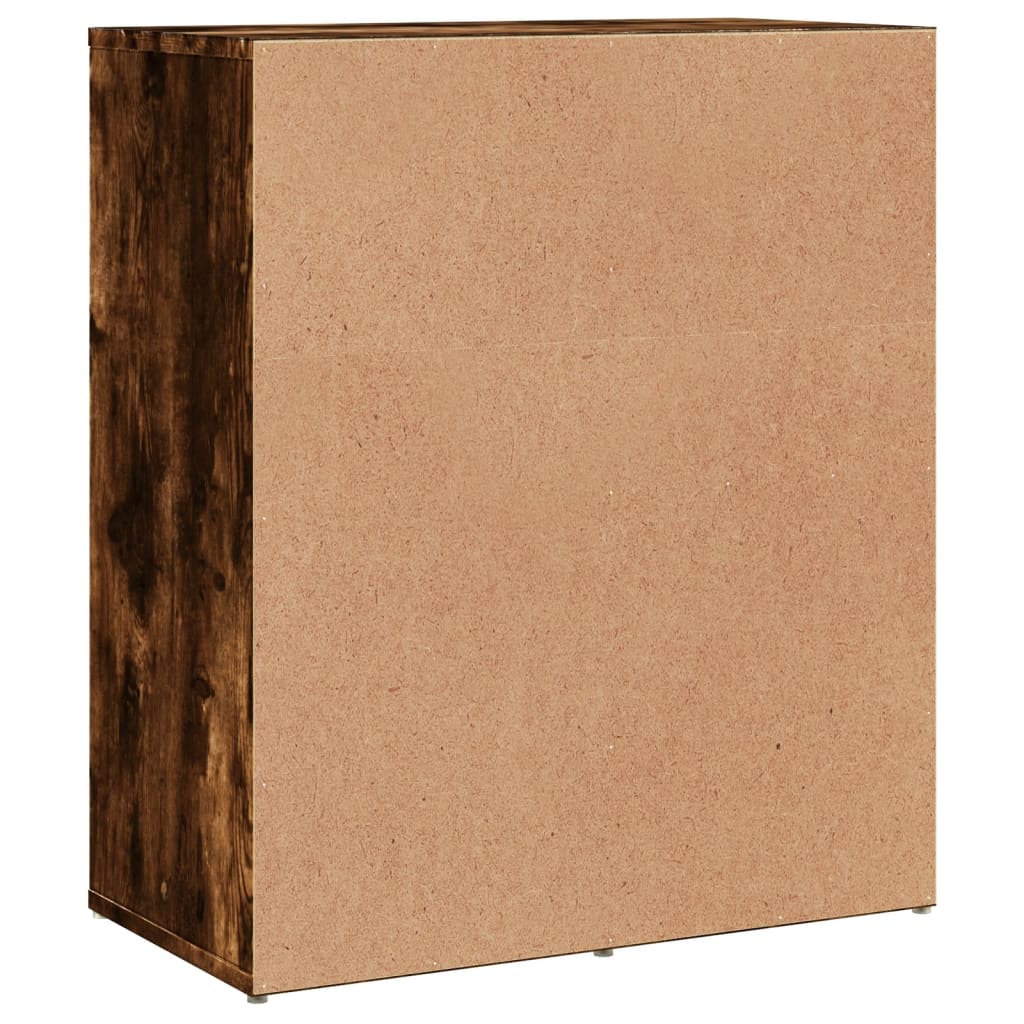 Komoda 2 kom dimljeni hrast 60x31x70 cm od konstruiranog drva