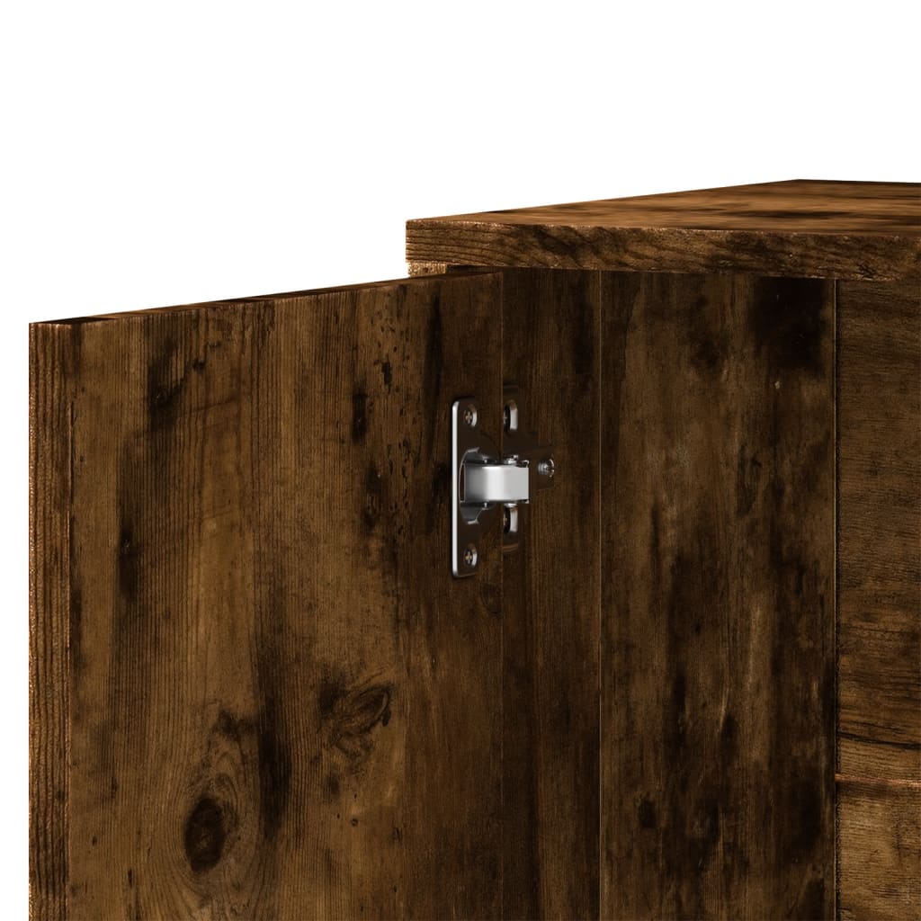 Komoda 2 kom dimljeni hrast 60x31x70 cm od konstruiranog drva