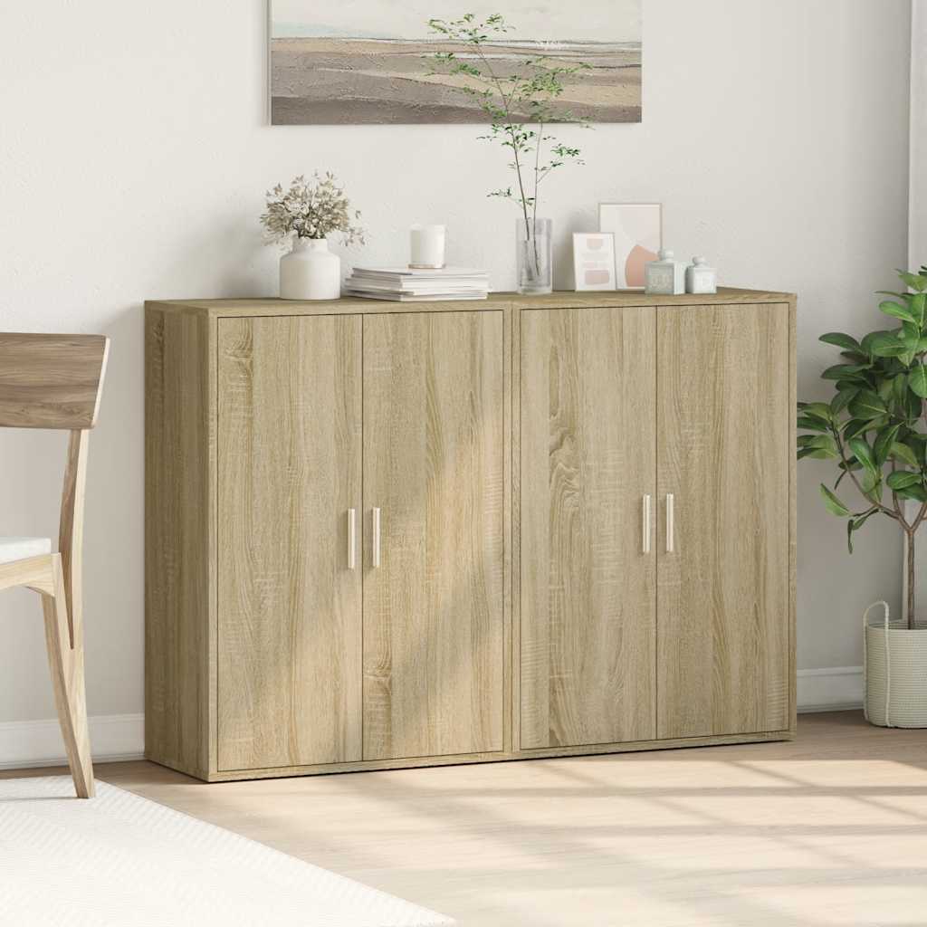 Komoda 2 kom boja hrasta sonome 60x31x84 cm konstruiranog drva