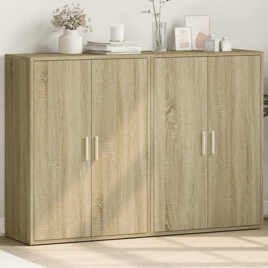Komoda 2 kom boja hrasta sonome 60x31x84 cm konstruiranog drva