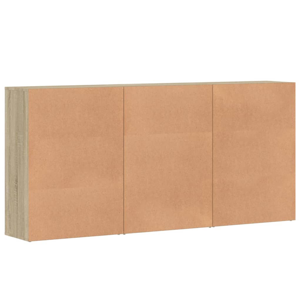 Komoda 3 kom boja hrasta sonome 60x31x84 cm konstruiranog drva