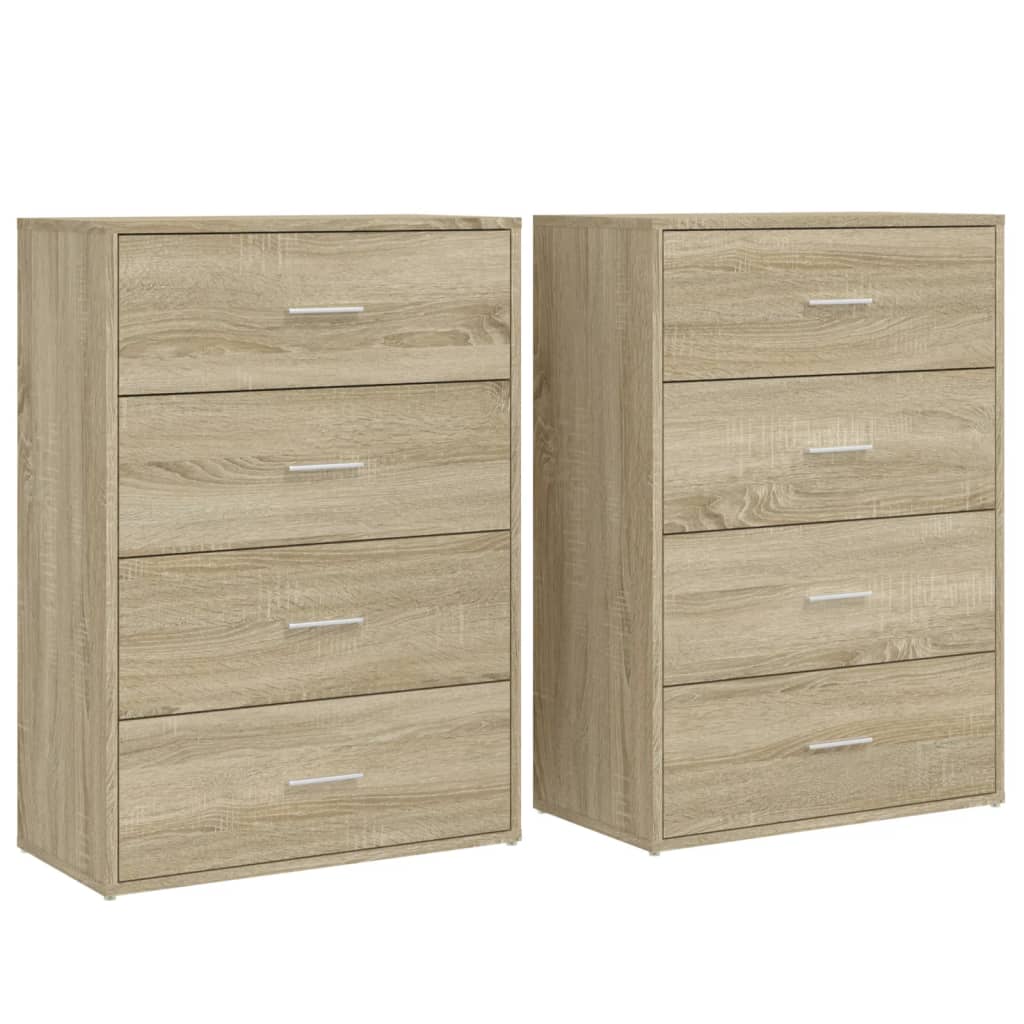 Komoda 2 kom boja hrasta sonome 60x31x84 cm konstruiranog drva