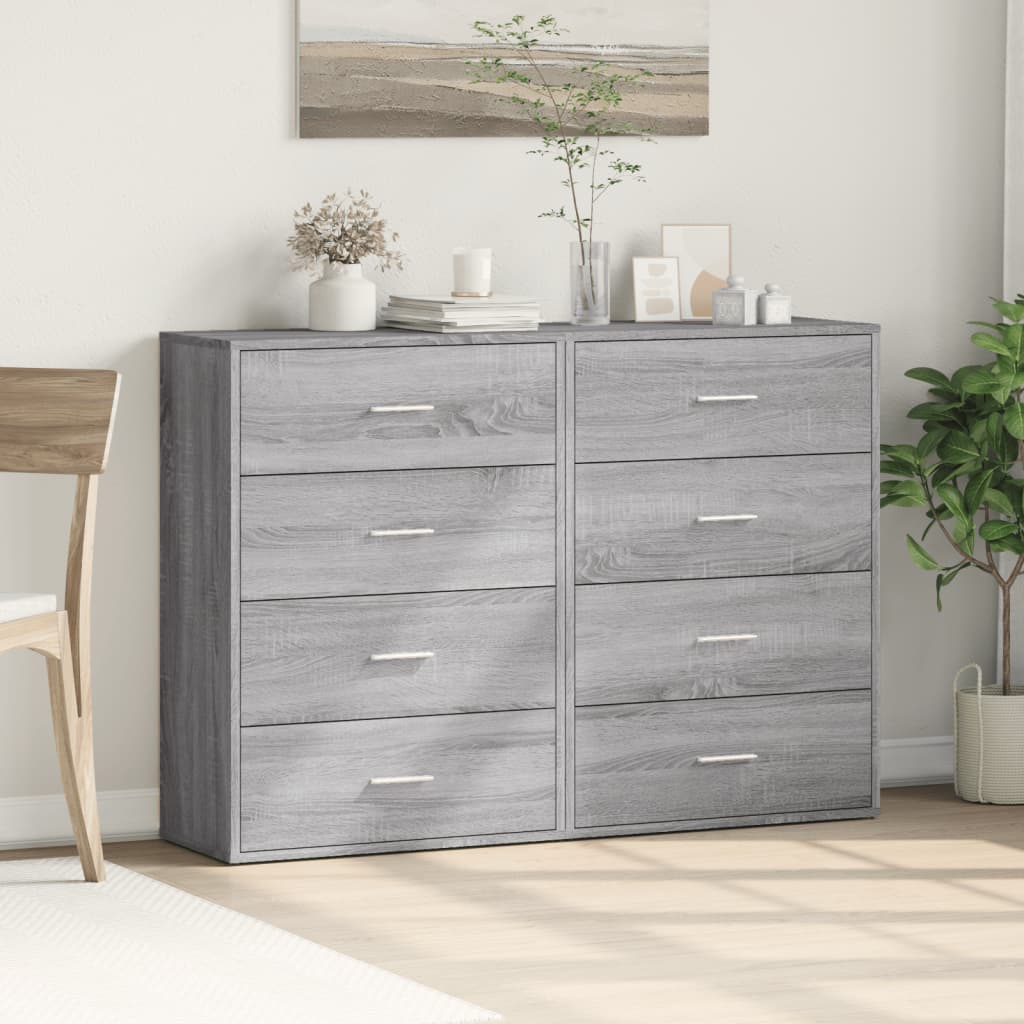 Komoda 2 kom boja hrasta sonome 60x31x84 cm konstruiranog drva