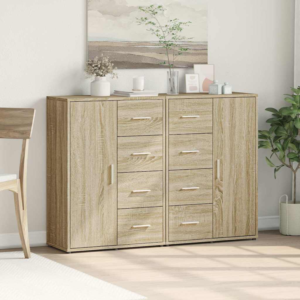 Komoda 2 kom boja hrasta sonome 60x31x84 cm konstruiranog drva