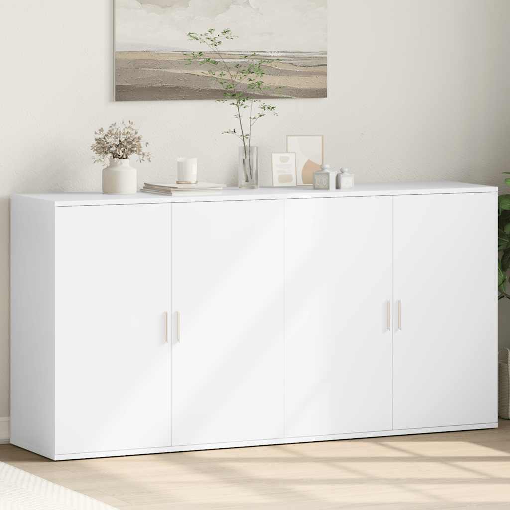 Komoda 2 kom bijeli 79x38x80 cm od konstruiranog drva