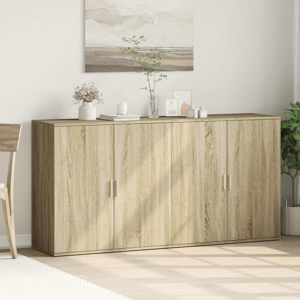 Komoda 2 kom sonoma hrast 79x38x80 cm od konstruiranog drva