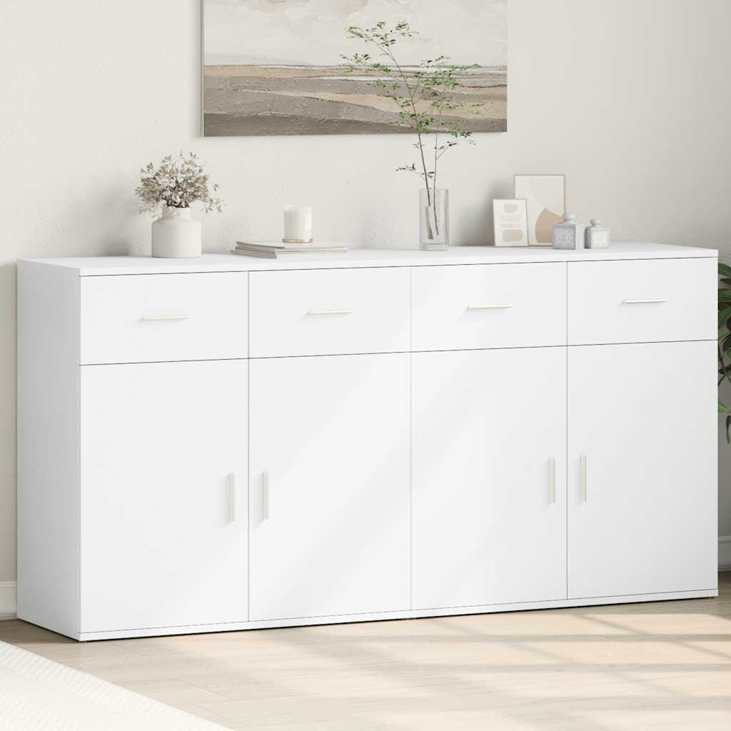 Komoda 2 kom bijeli 79x38x80 cm od konstruiranog drva