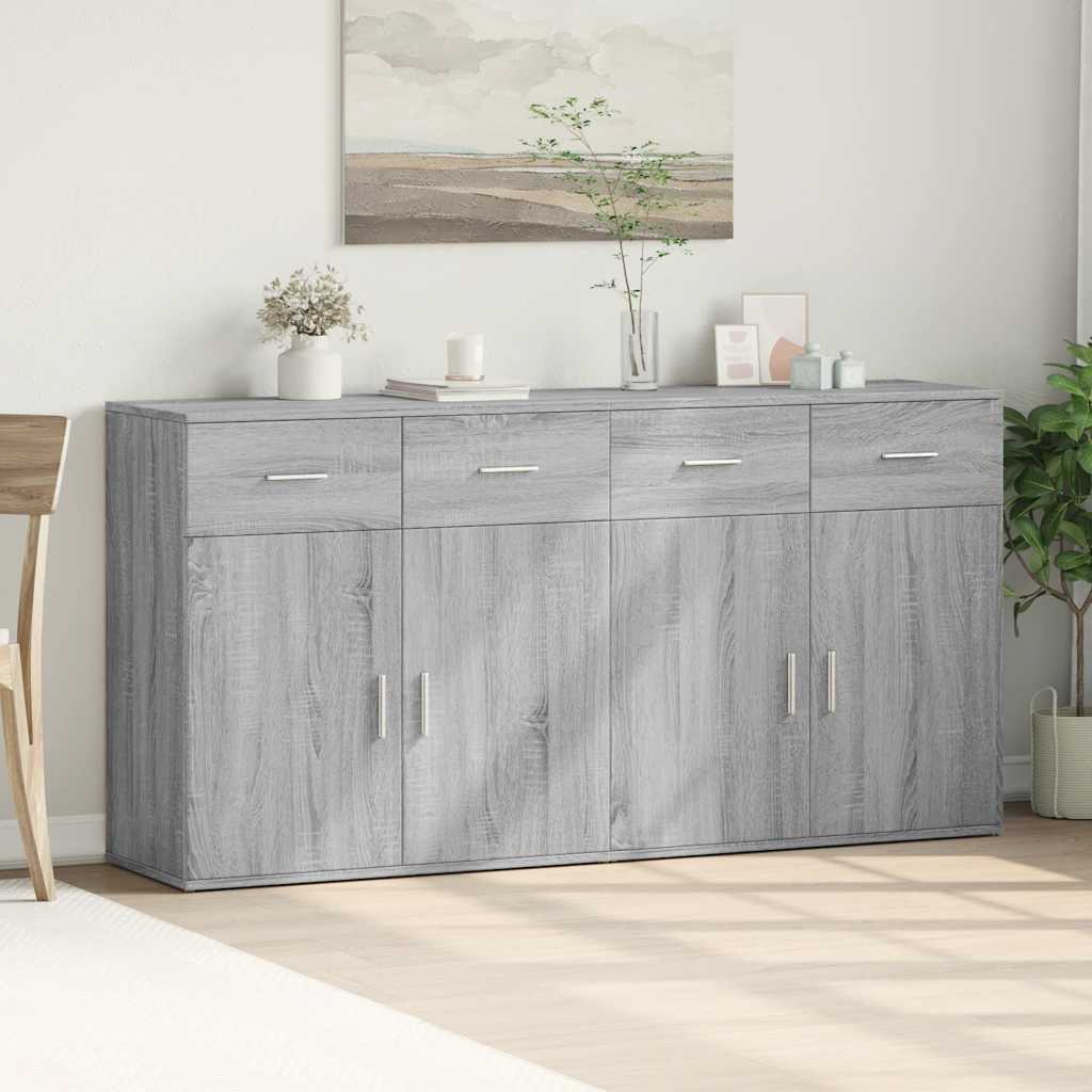 Komoda 2 kom boja hrasta sonome 79x38x80 cm konstruiranog drva