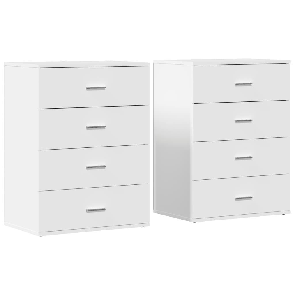 Komoda 2 kom bijela 60x39x80 cm od konstruiranog drva