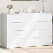 Komoda 2 kom bijela 60x39x80 cm od konstruiranog drva