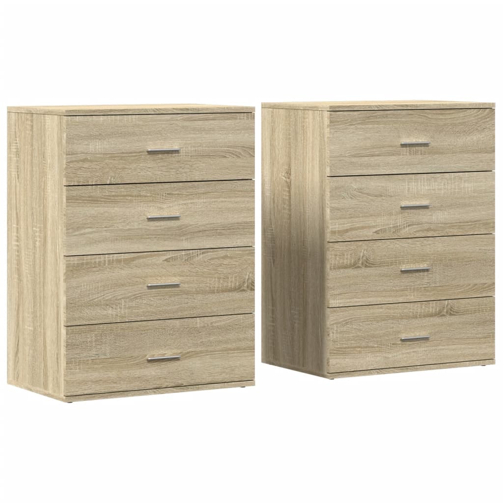 Komoda 2 kom boja hrasta sonome 60x39x80 cm konstruiranog drva