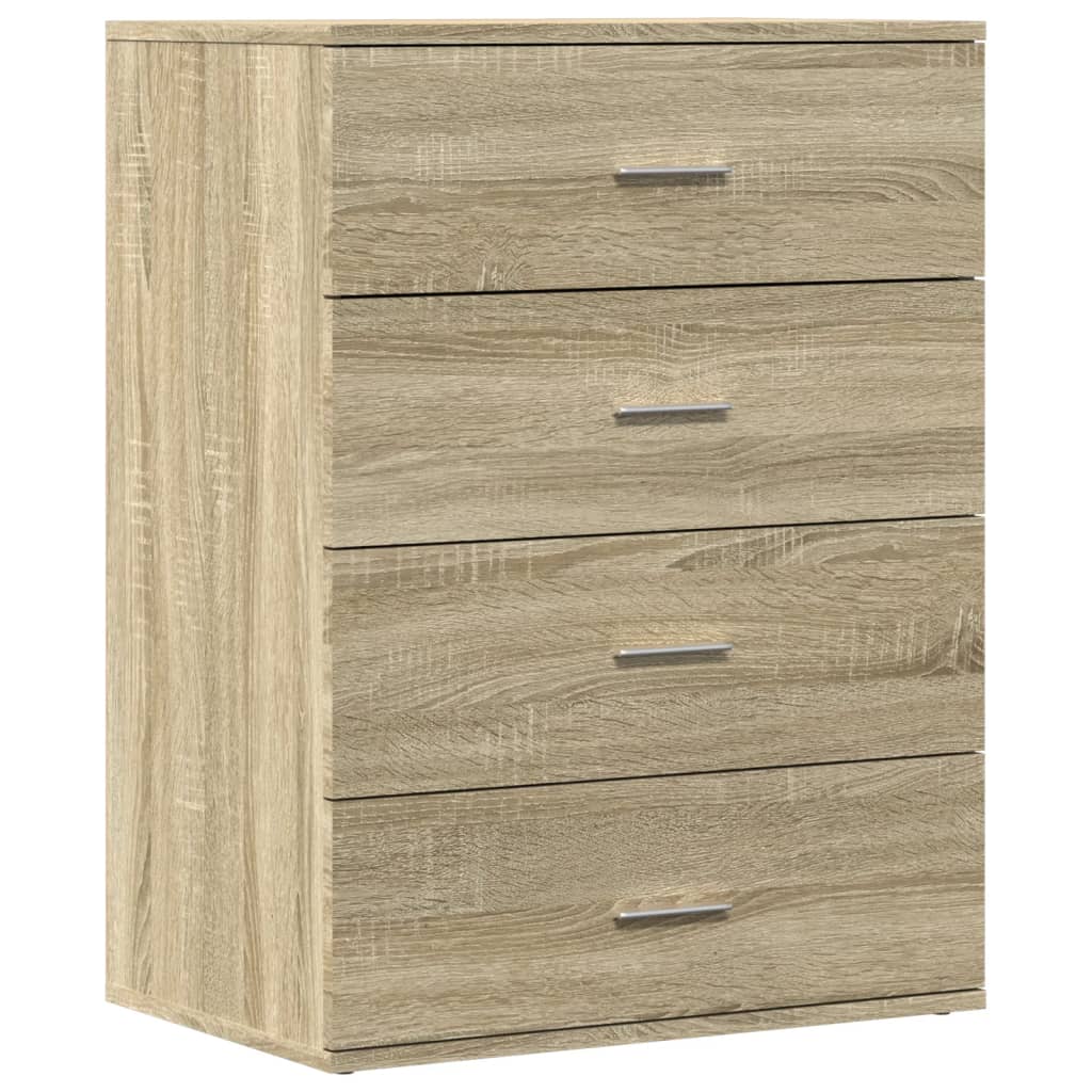 Komoda 2 kom boja hrasta sonome 60x39x80 cm konstruiranog drva