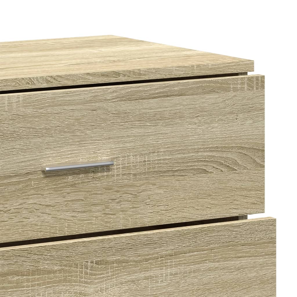 Komoda 2 kom boja hrasta sonome 60x39x80 cm konstruiranog drva