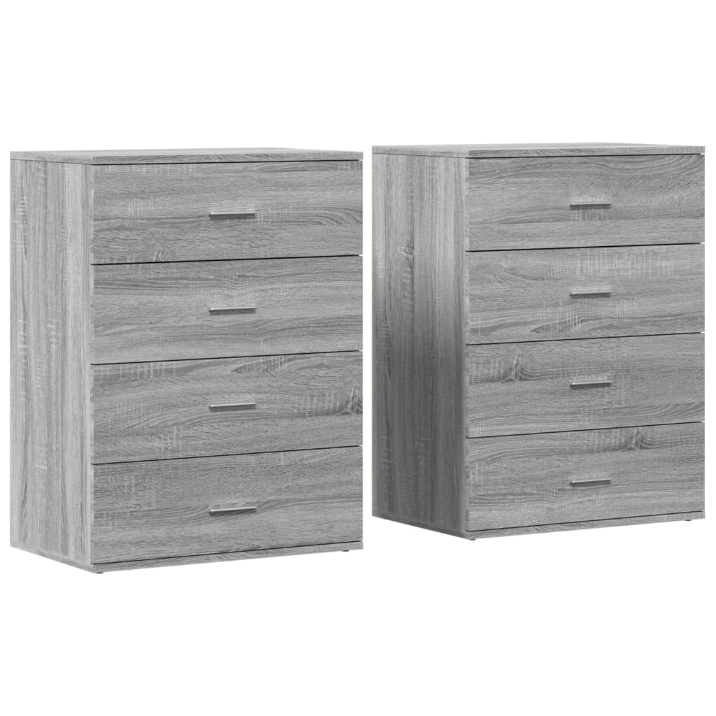 Komoda 2 kom boja hrasta sonome 60x39x80 cm konstruiranog drva