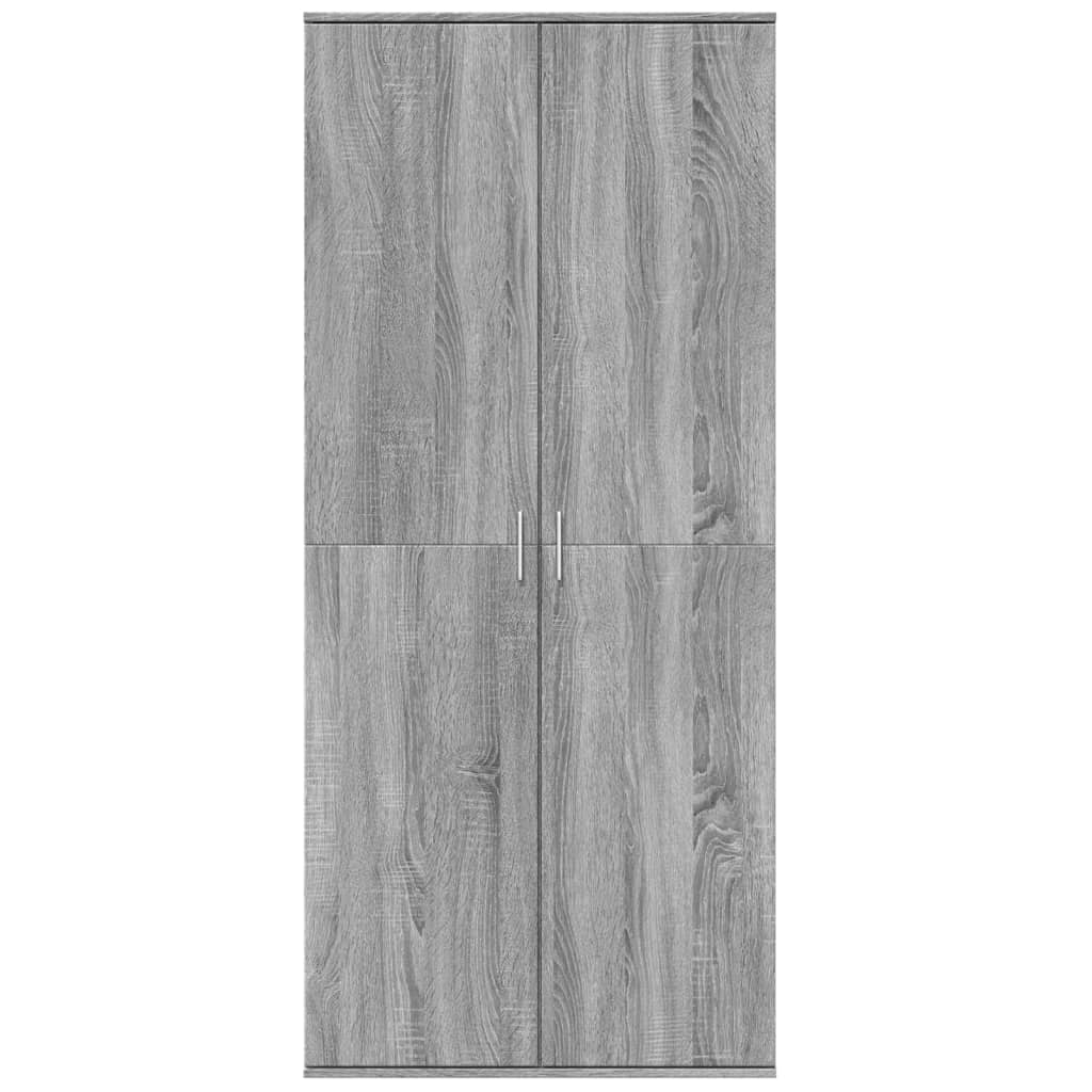 Visoka komoda siva sonome 80x35x180 cm od konstruiranog drva