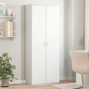 Visoka komoda bijela 70x35x180 cm od konstruiranog drva