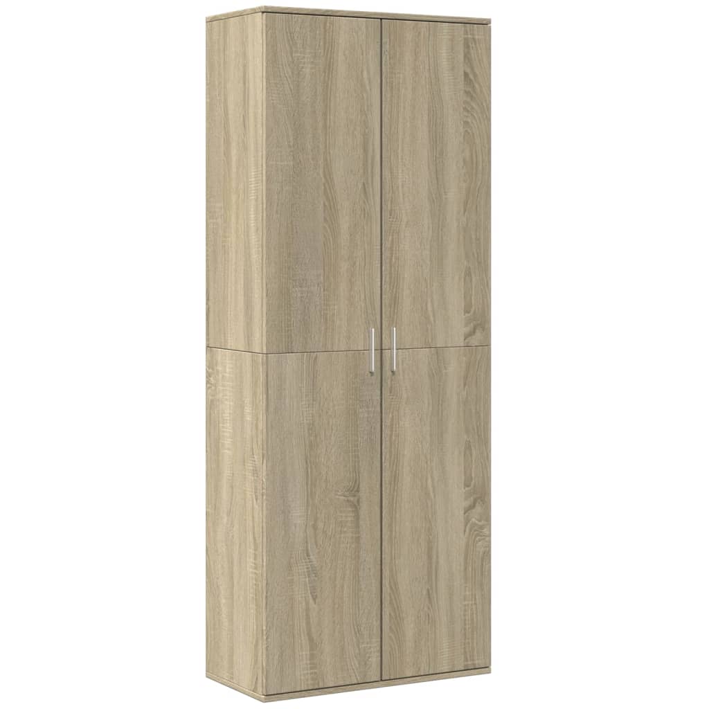 Visoka komoda hrasta sonome 70x35x180 cm od konstruiranog drva