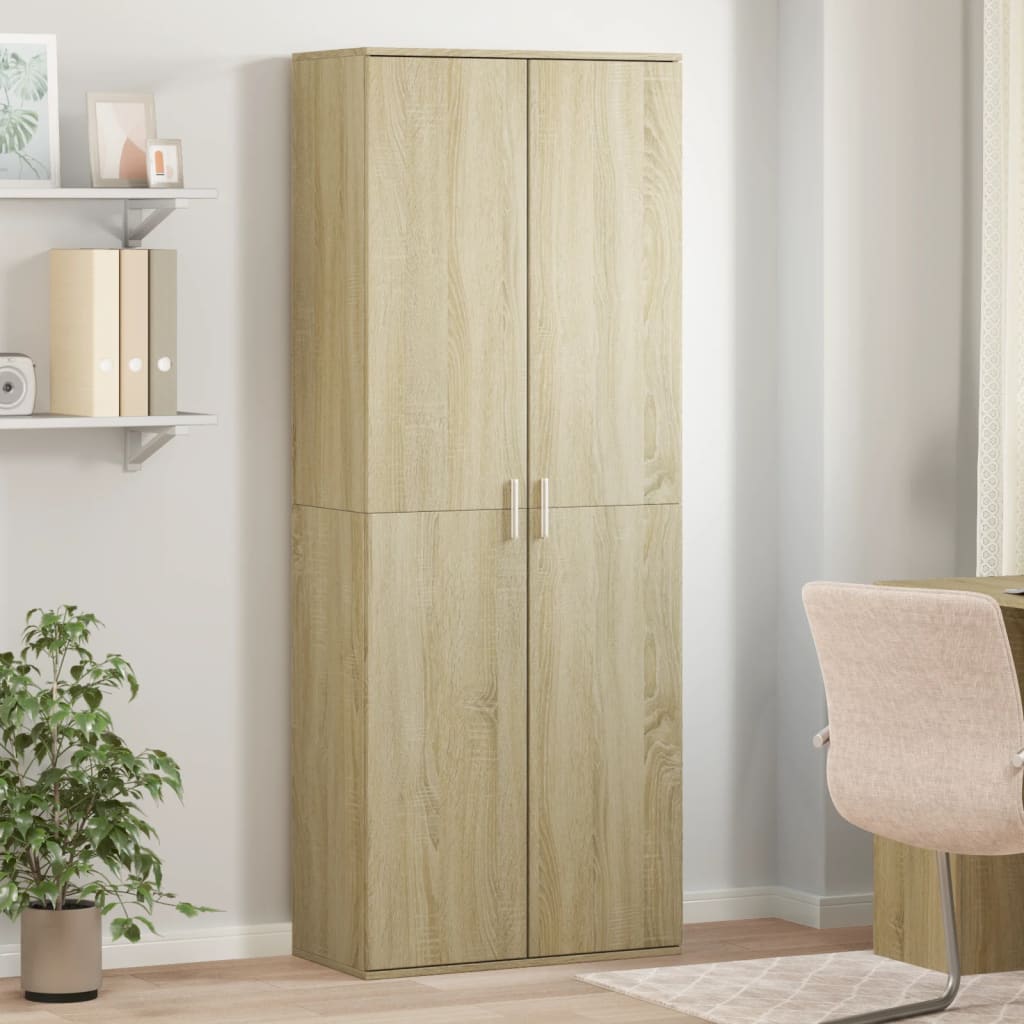 Visoka komoda hrasta sonome 70x35x180 cm od konstruiranog drva