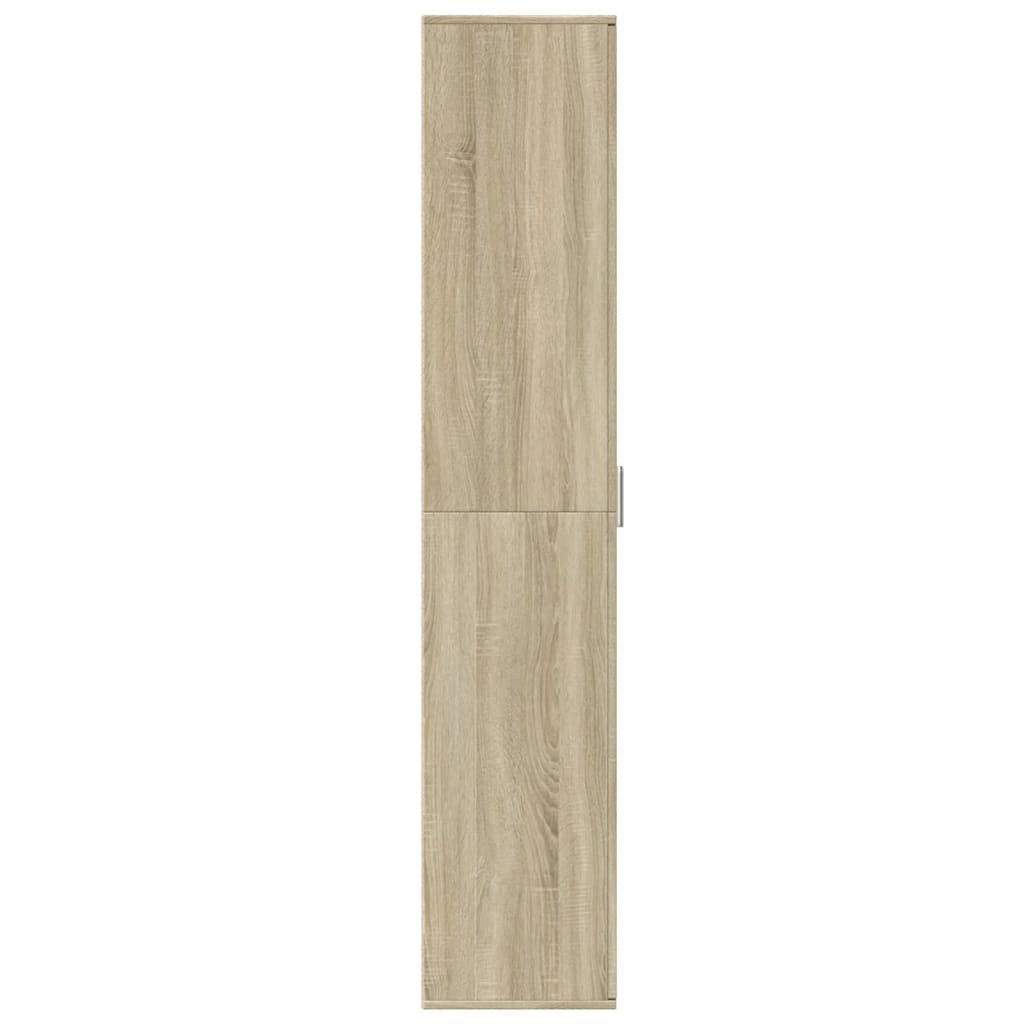 Visoka komoda boja hrasta sonome 60x35x180 cm konstruirano drvo