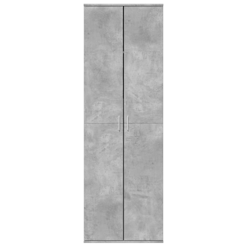 Visoka komoda siva boja betona 60x35x180 cm konstruirano drvo