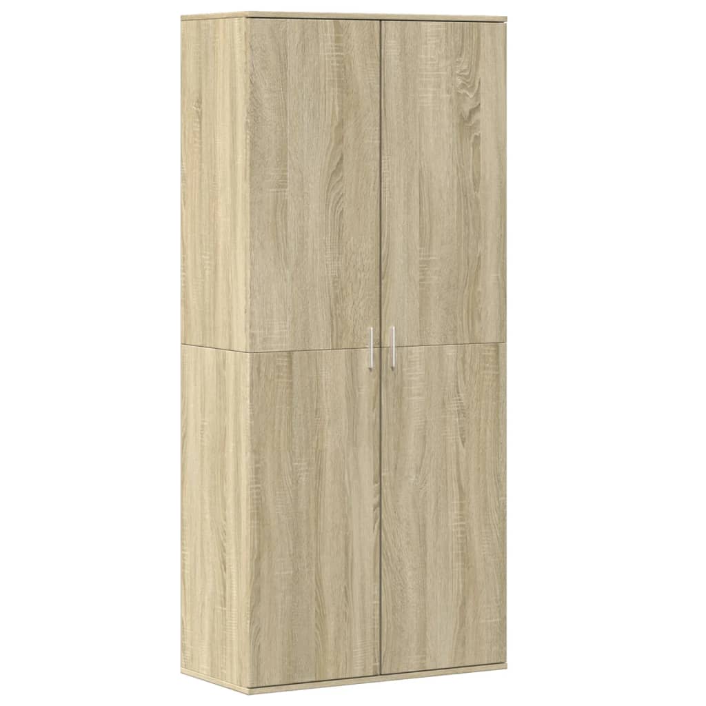 Ormarić za cipele boja hrasta 80x39x178 cm konstruirano drvo