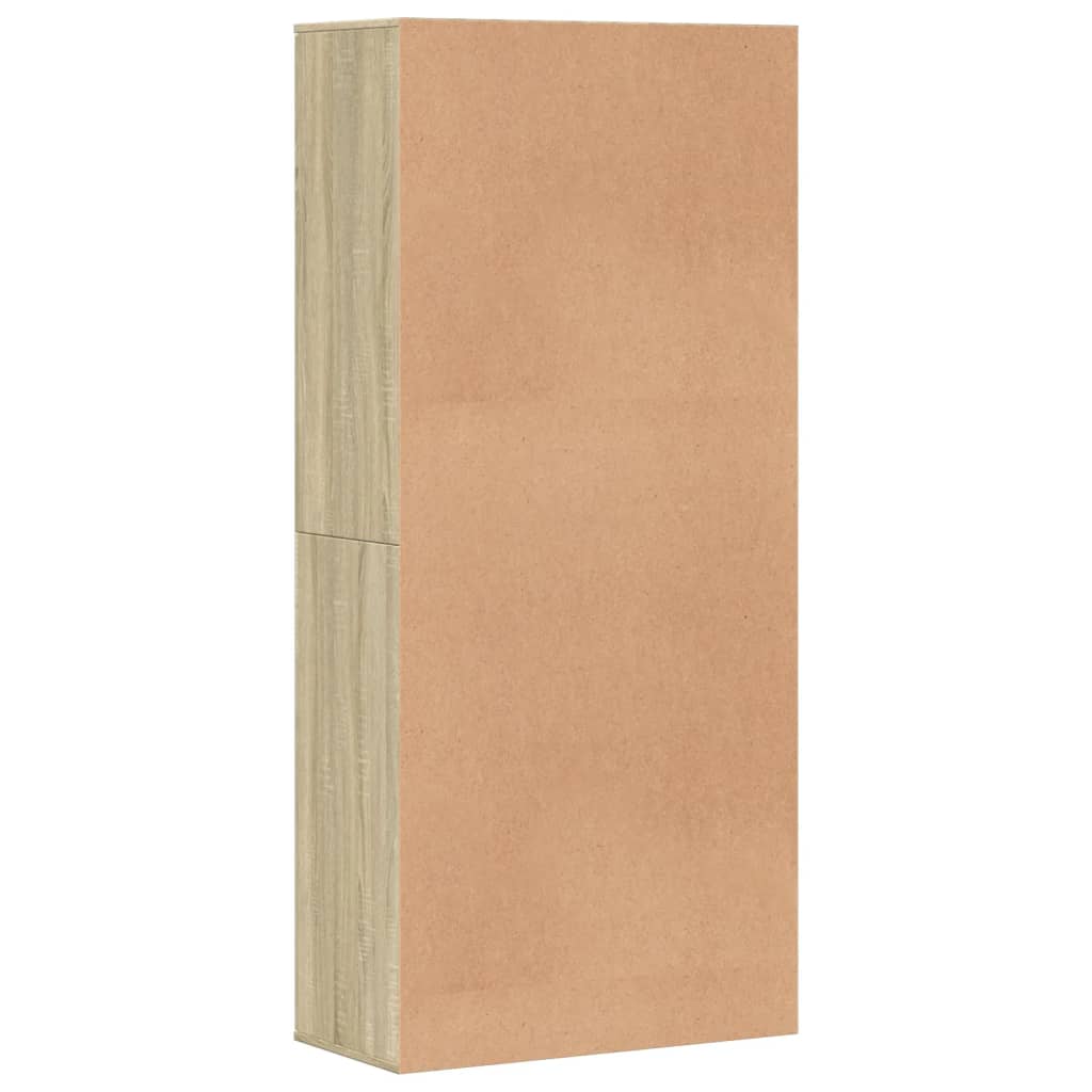 Ormarić za cipele boja hrasta 80x39x178 cm konstruirano drvo