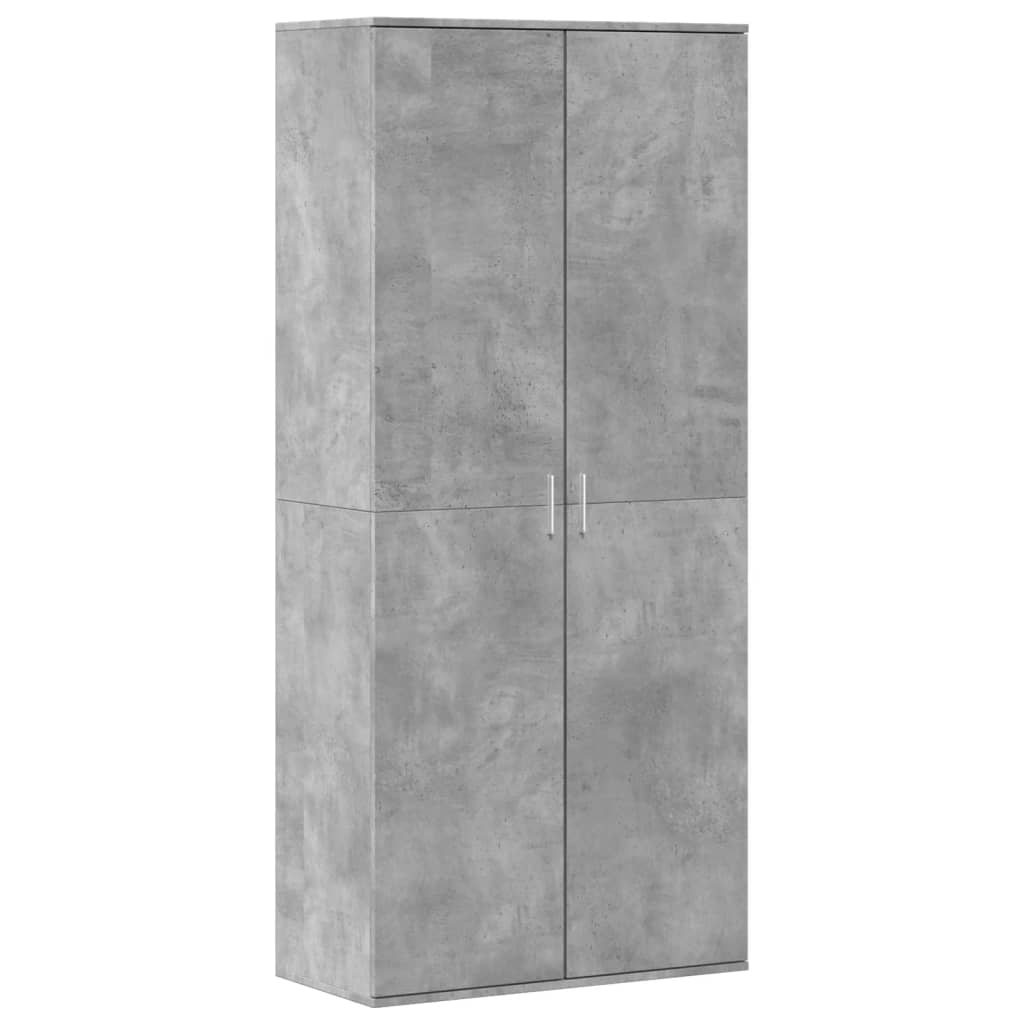 Ormarić za cipele boja betona 80x39x178 cm konstruirano drvo