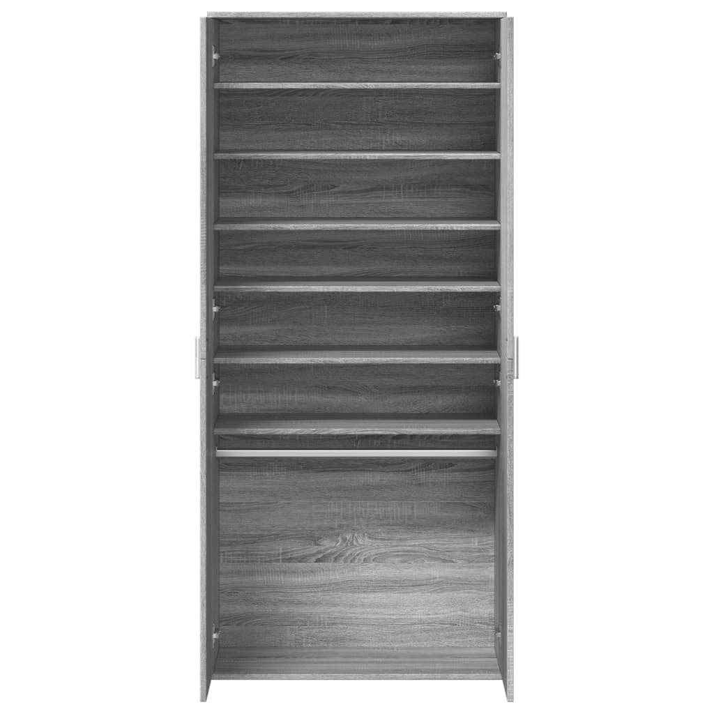 Ormarić za cipele boja hrasta 80x39x178 cm konstruirano drvo