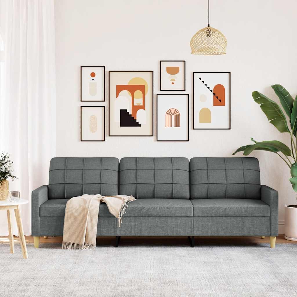 Trosjed od tkanine tamnosivi 210 cm
