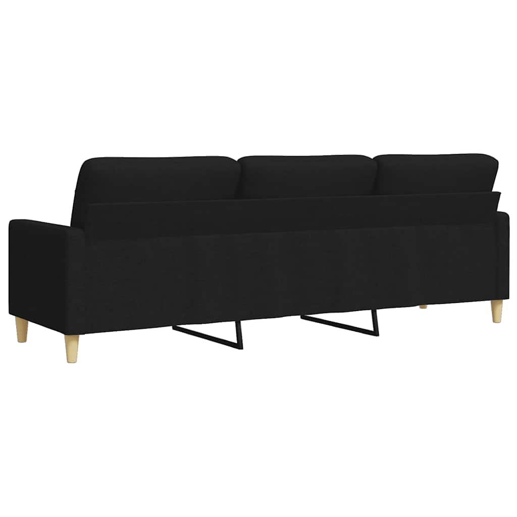 Trosjed od tkanine Crna 210 cm