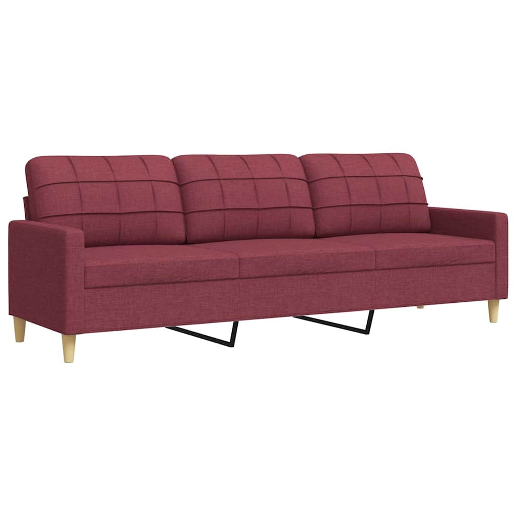 Trosjed od tkanine crvena boja vina 210 cm