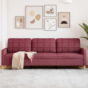 Trosjed od tkanine crvena boja vina 210 cm