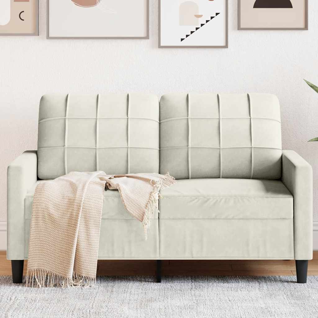 Dvosjed krem 120 cm baršunasti