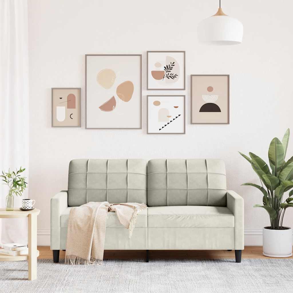 Dvosjed krem 140 cm baršunasti