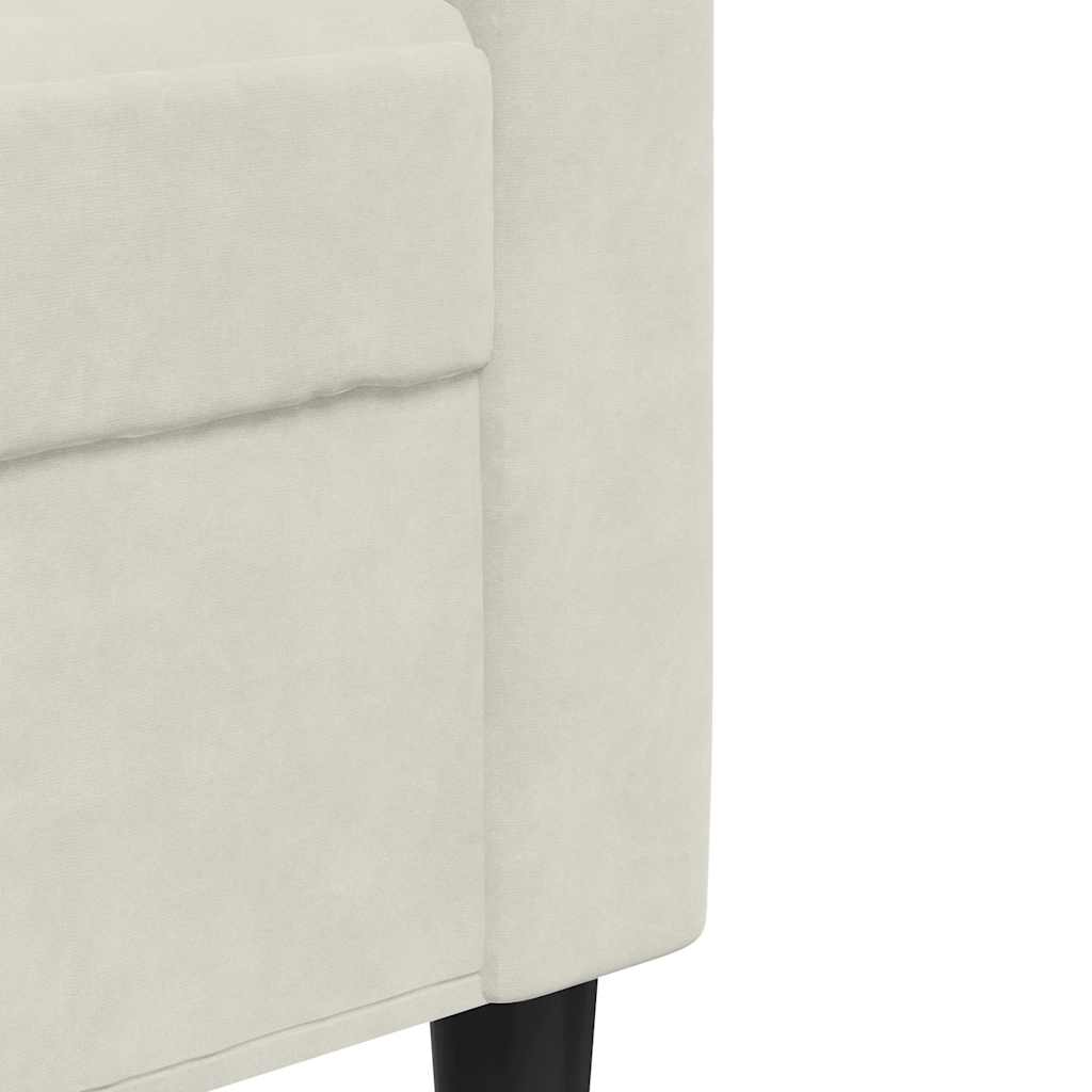 Dvosjed krem 140 cm baršunasti